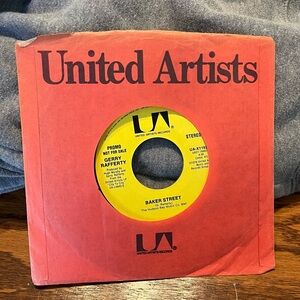 Vintage Gerry Rafferty Promo Record - Baker Street